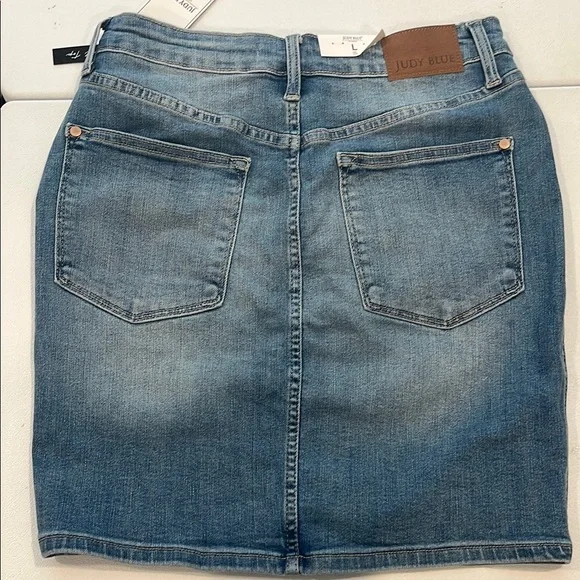 Judy Blue Denim Skirt - Blue - Picture 2 of 2